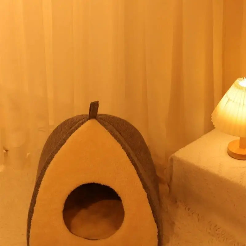 Cat Cave Warm Bed for Indoor Cat Washable Soft Beds Tent House for Puppy Small Dogs Non Slip Bottom