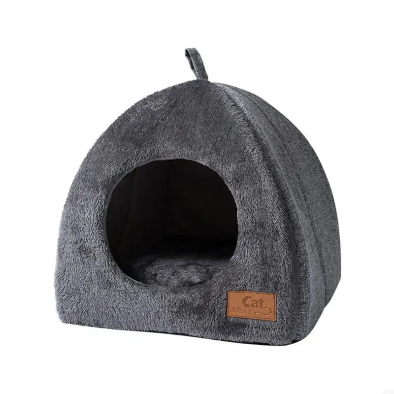 Cat Cave Warm Bed for Indoor Cat Washable Soft Beds Tent House for Puppy Small Dogs Non Slip Bottom