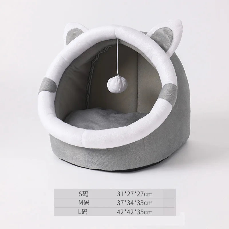 Cama Aconchegante para Gatos e Cães Pequenos – Tipo Cestinha Lavável
