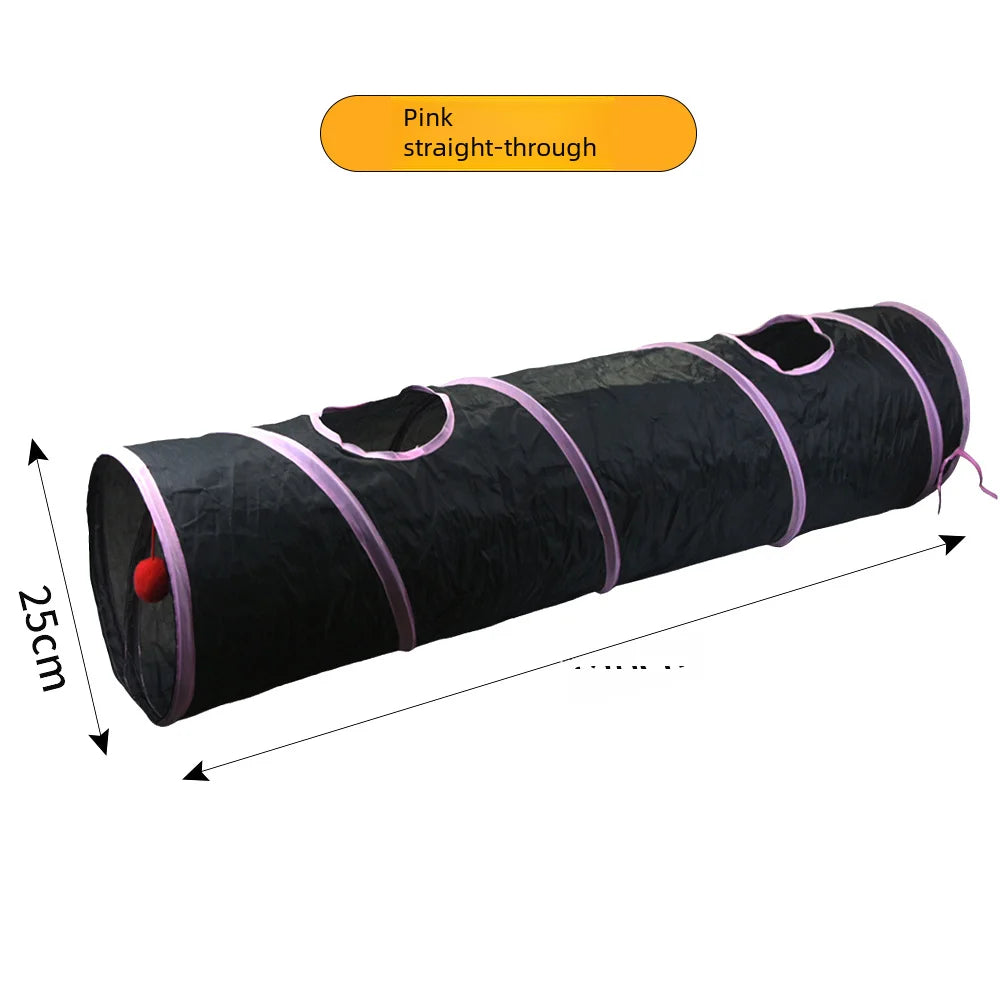 650g Rainbow Cat Toy Tunnel Playground Cats Scratching Running Interactive Teaser Toy Kittens Adult Cats