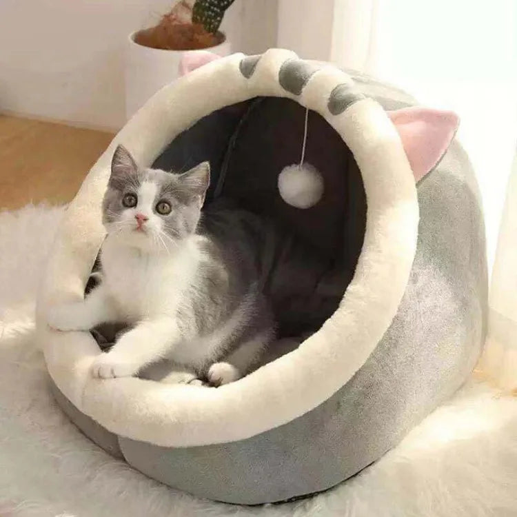 Cama Aconchegante para Gatos e Cães Pequenos – Tipo Cestinha Lavável