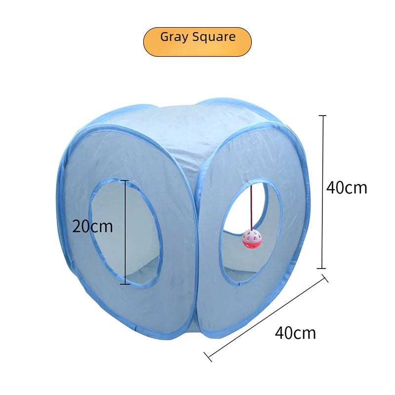650g Rainbow Cat Toy Tunnel Playground Cats Scratching Running Interactive Teaser Toy Kittens Adult Cats