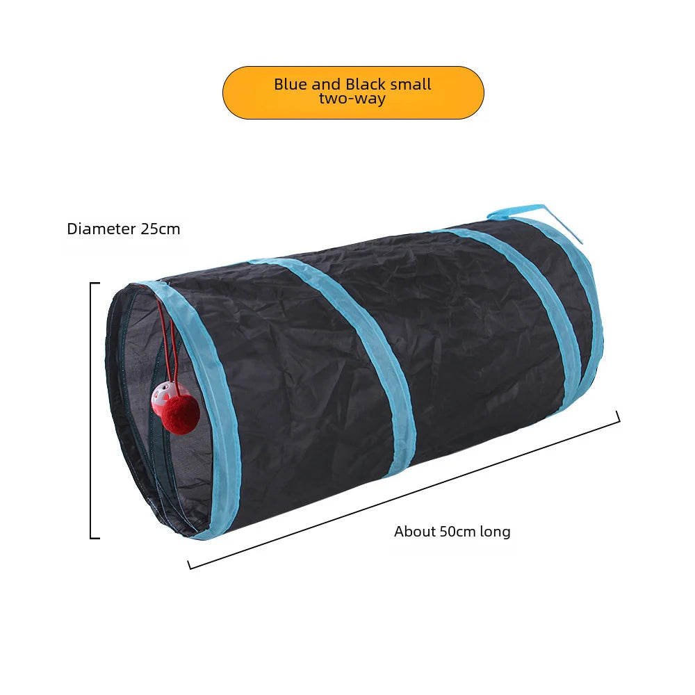 650g Rainbow Cat Toy Tunnel Playground Cats Scratching Running Interactive Teaser Toy Kittens Adult Cats
