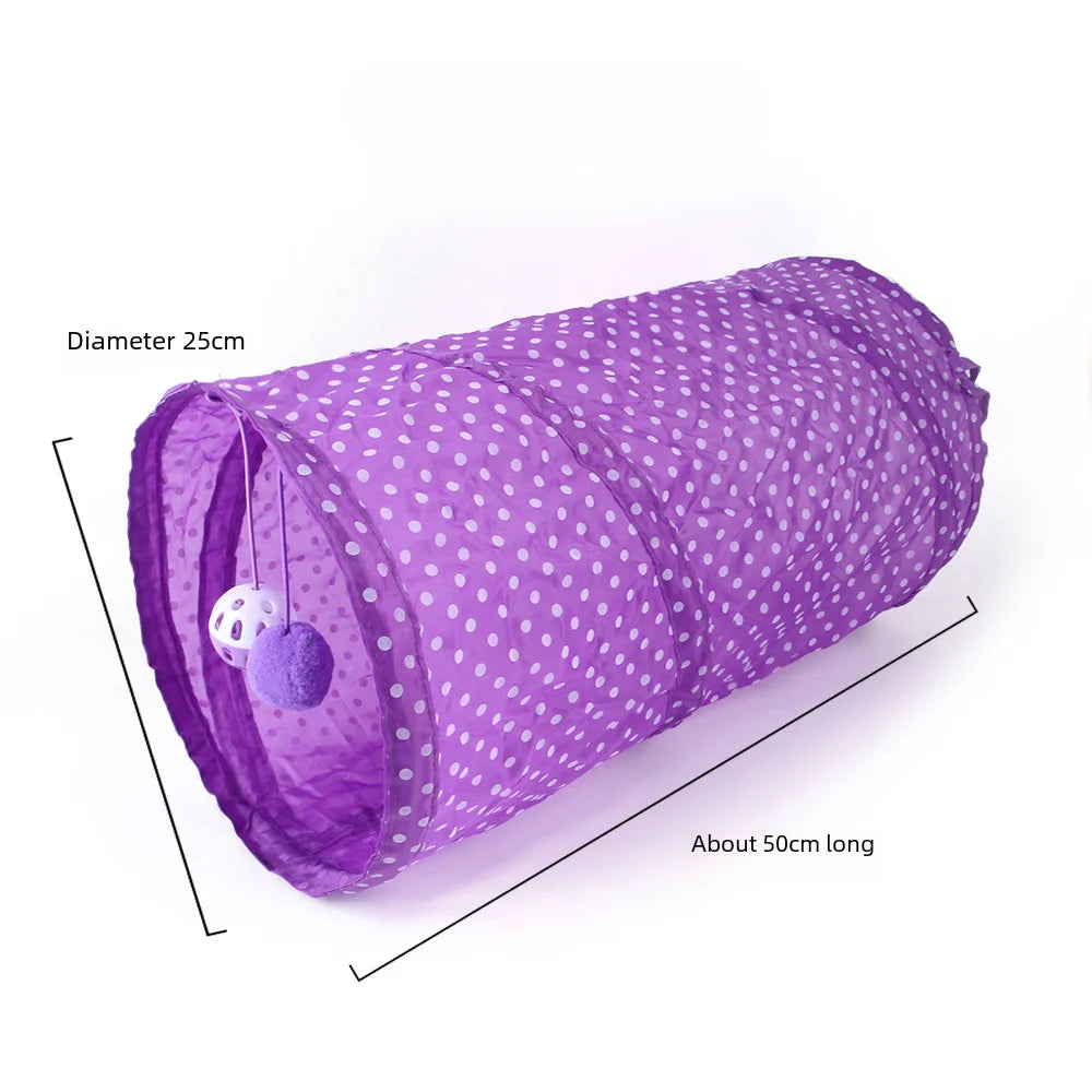 650g Rainbow Cat Toy Tunnel Playground Cats Scratching Running Interactive Teaser Toy Kittens Adult Cats