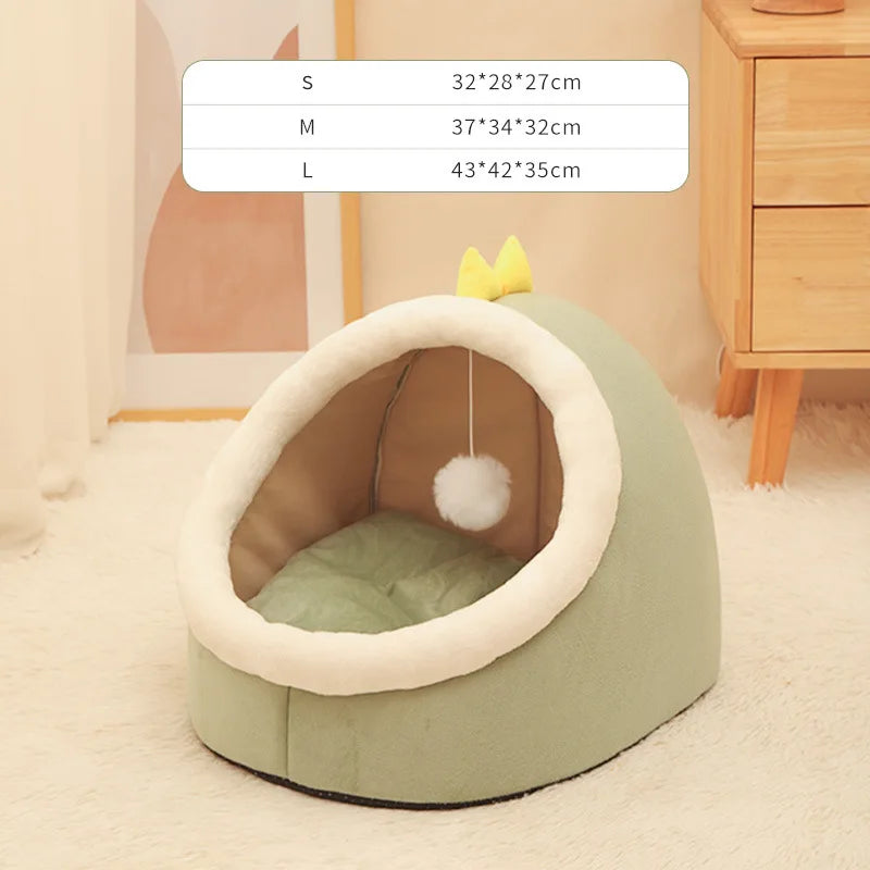 Cama Aconchegante para Gatos e Cães Pequenos – Tipo Cestinha Lavável