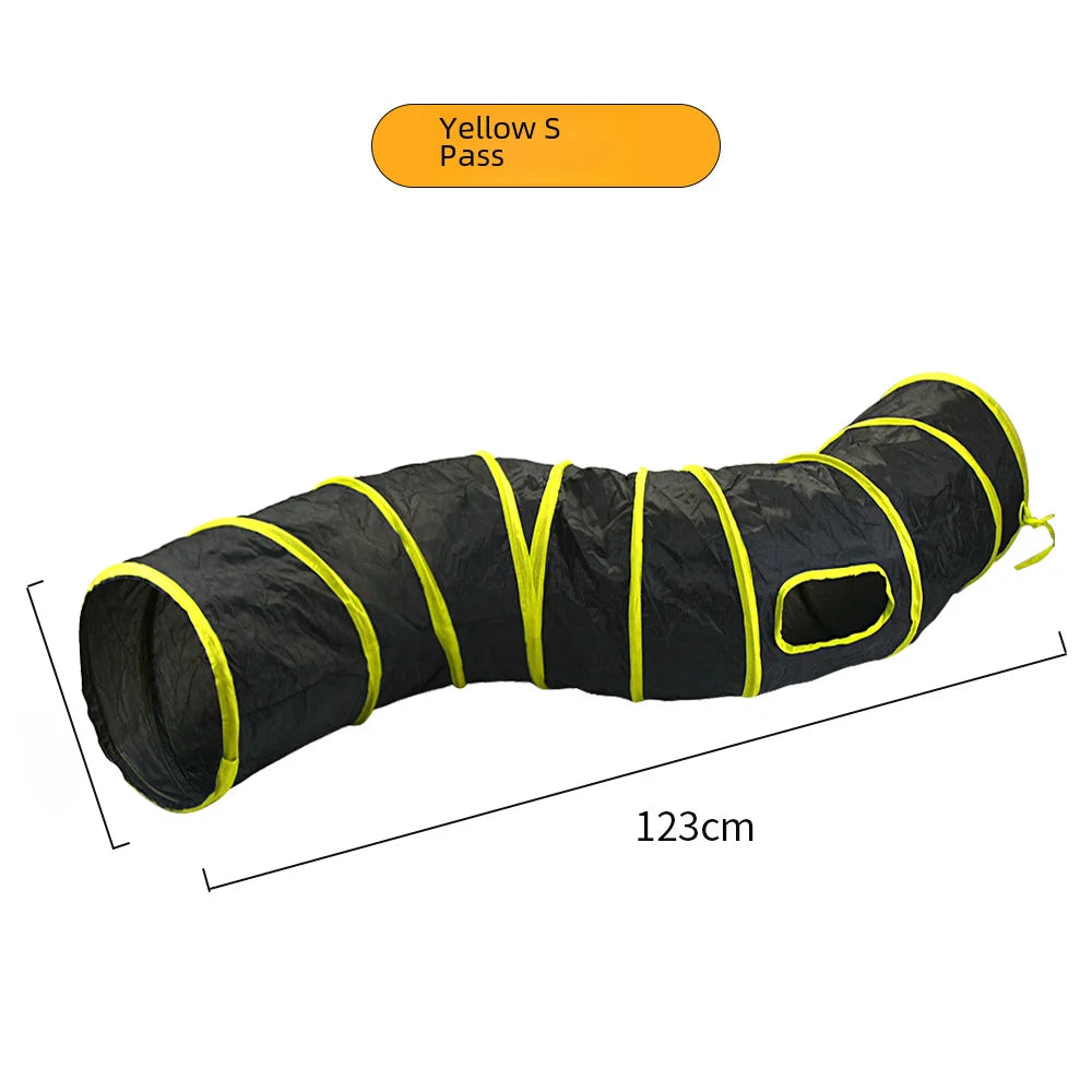 650g Rainbow Cat Toy Tunnel Playground Cats Scratching Running Interactive Teaser Toy Kittens Adult Cats