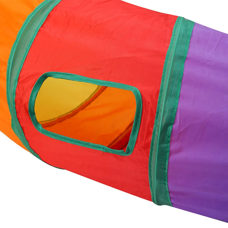 650g Rainbow Cat Toy Tunnel Playground Cats Scratching Running Interactive Teaser Toy Kittens Adult Cats