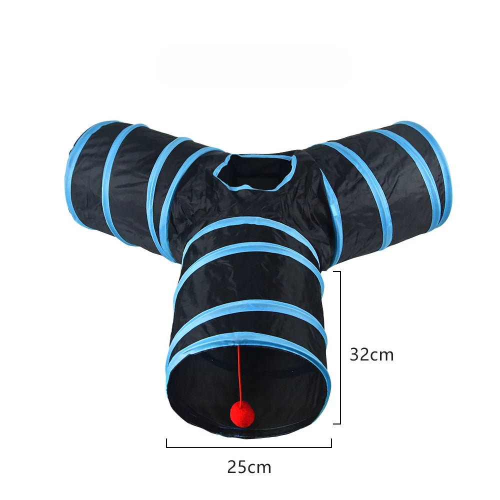 650g Rainbow Cat Toy Tunnel Playground Cats Scratching Running Interactive Teaser Toy Kittens Adult Cats