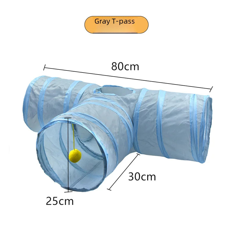 650g Rainbow Cat Toy Tunnel Playground Cats Scratching Running Interactive Teaser Toy Kittens Adult Cats