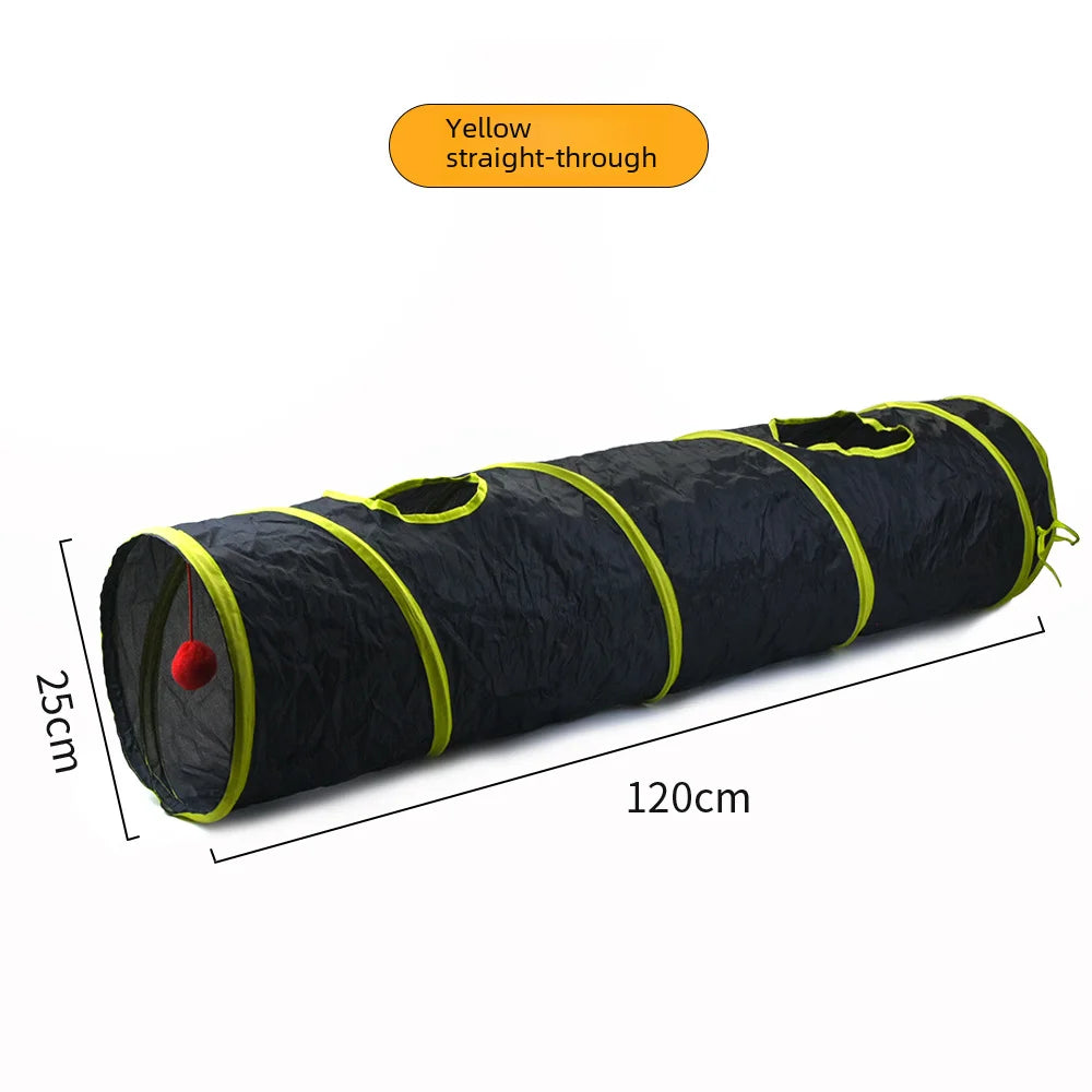 650g Rainbow Cat Toy Tunnel Playground Cats Scratching Running Interactive Teaser Toy Kittens Adult Cats