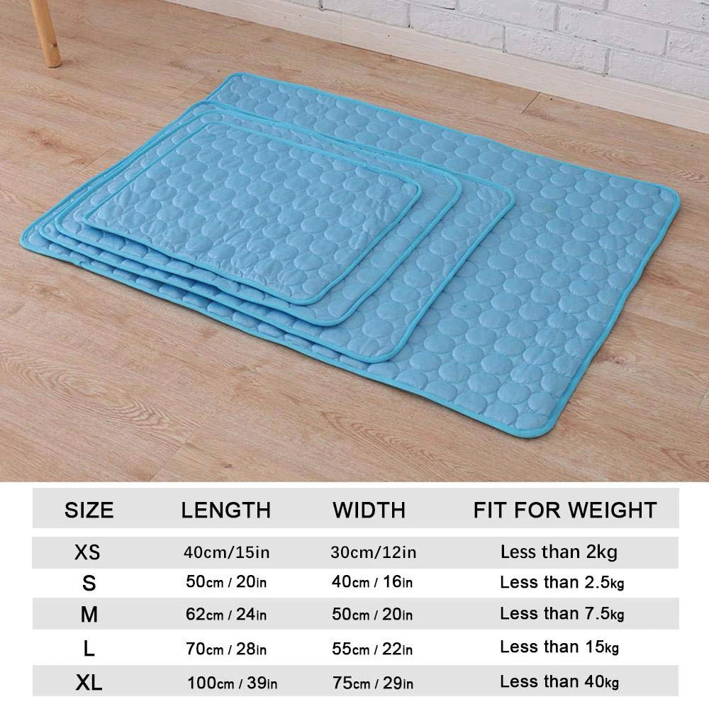 New Dog Mat Cooling Summer Pad Mat For Dogs Cat Blanket Sofa Breathable Pet Bed Summer Washable For Small Medium Large Dogs Car