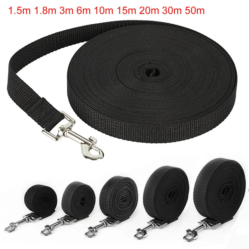 Long Nylon Pet Dog Leash For Small Big Dogs Cats Outdoor Hiking Puppy Lead Rope Durable Labrodor Traction Belt 1.5m 3m 10m 30m