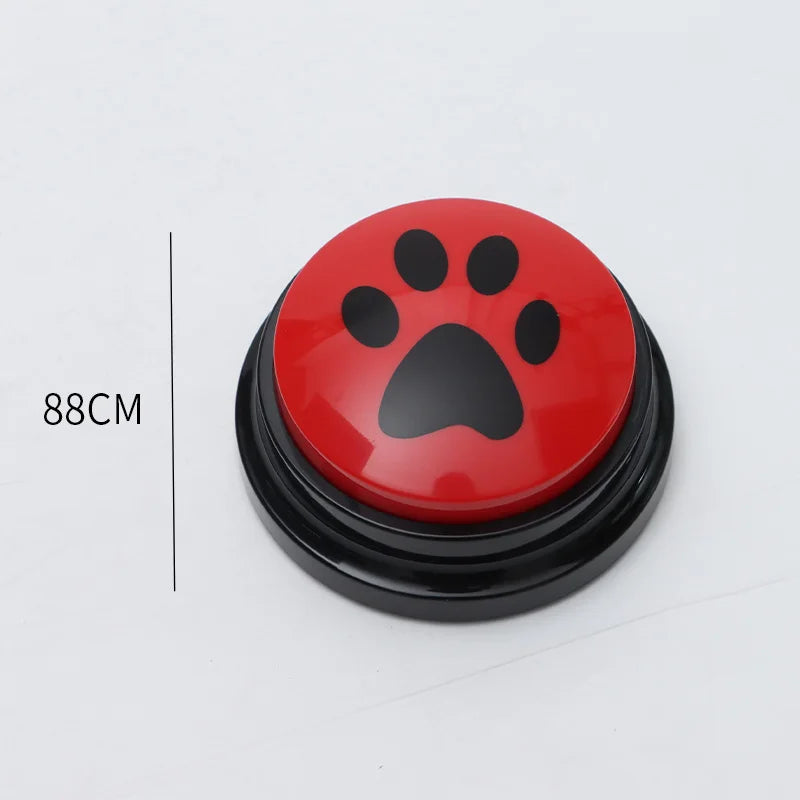 Pet Communication Button Dog Toys Recordable Pet Speaking Training Dog Talking Button Cute Claw Print Pattern Dog Accessories