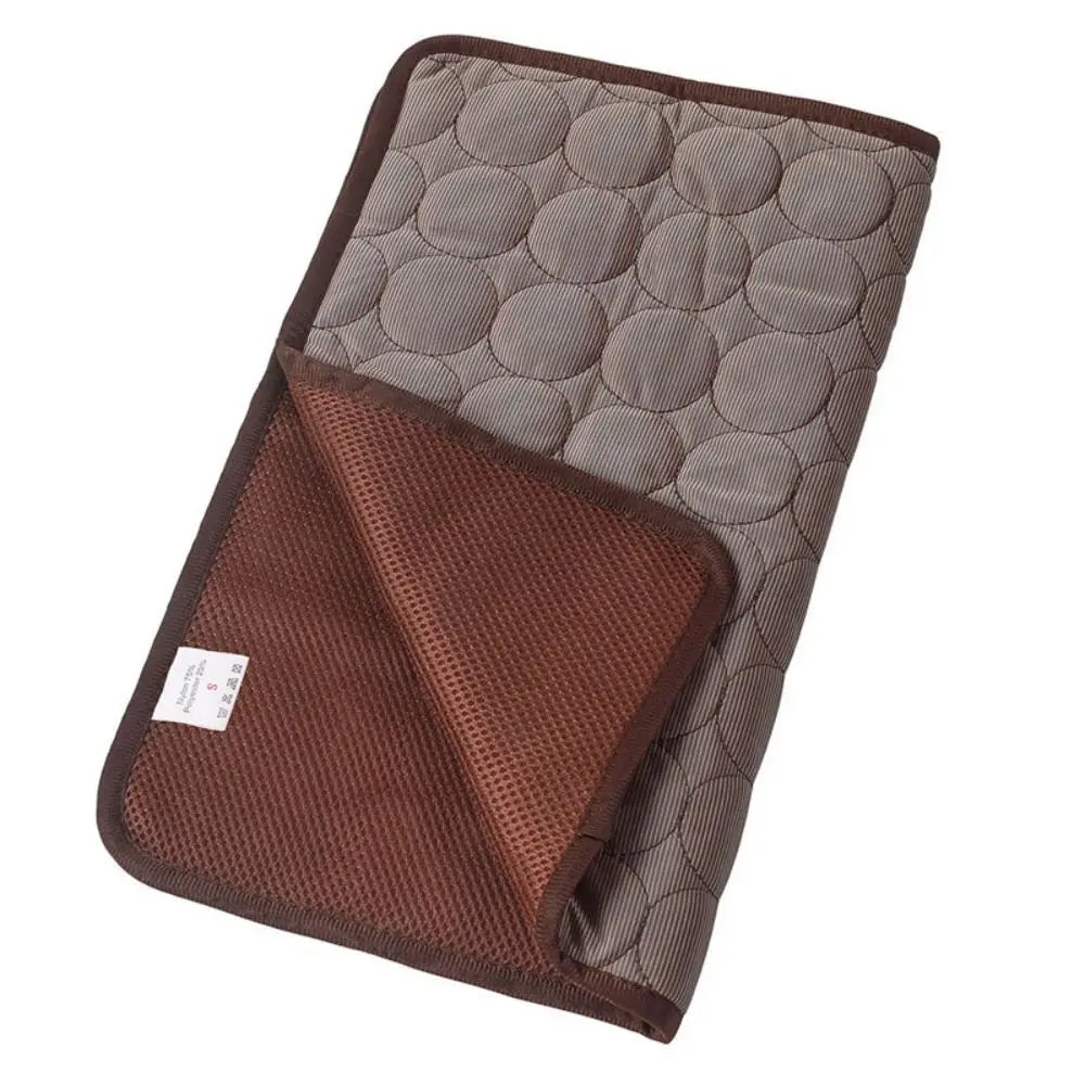 New Dog Mat Cooling Summer Pad Mat For Dogs Cat Blanket Sofa Breathable Pet Bed Summer Washable For Small Medium Large Dogs Car