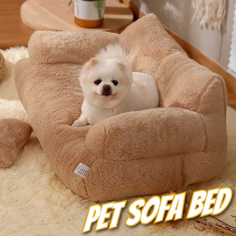 Universal Pet Bed for Winter Warm Cat Litter Sofa Bed Cushion Dog Kennel Large Supplies cat bed 【Send pillows】