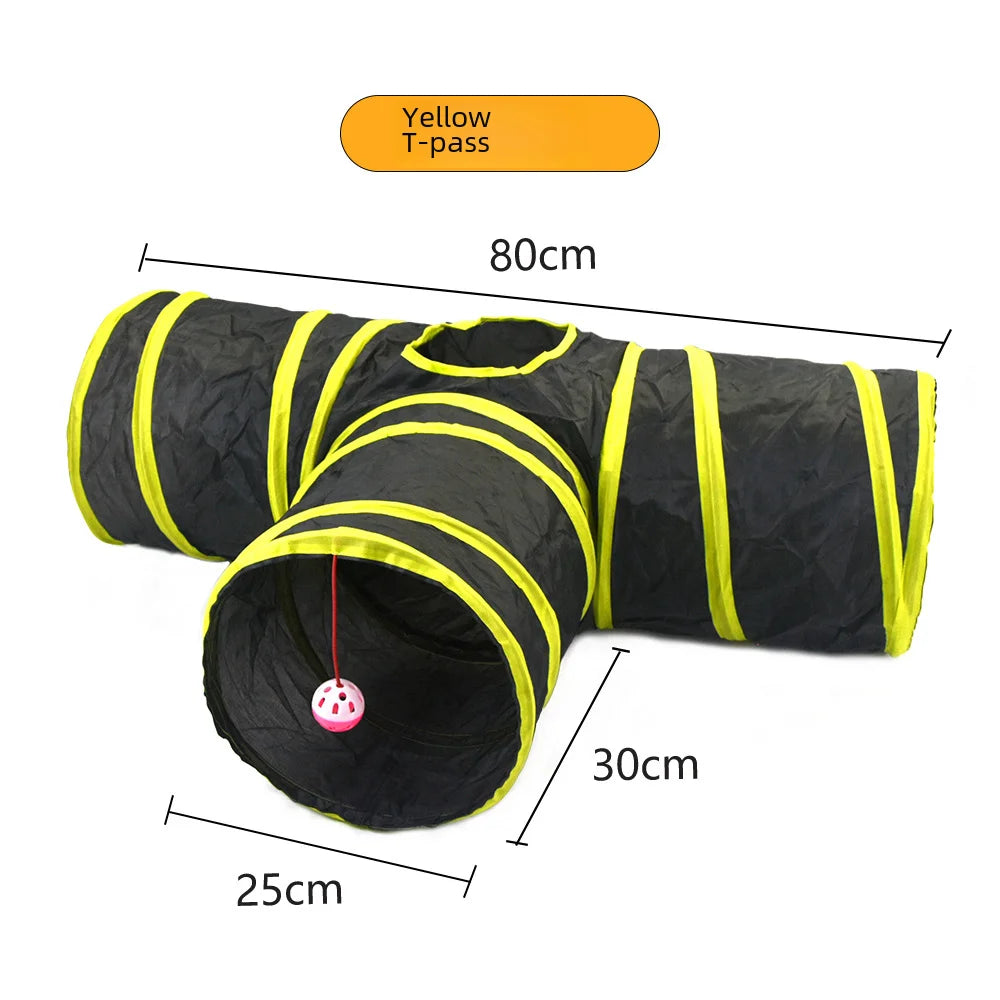 650g Rainbow Cat Toy Tunnel Playground Cats Scratching Running Interactive Teaser Toy Kittens Adult Cats
