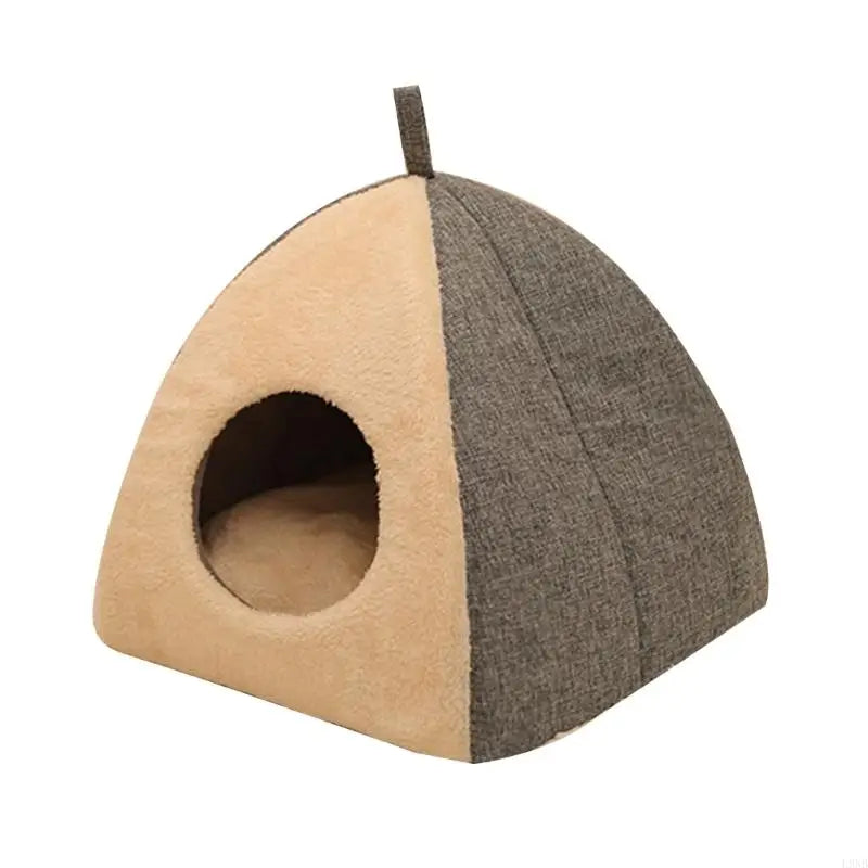 Cat Cave Warm Bed for Indoor Cat Washable Soft Beds Tent House for Puppy Small Dogs Non Slip Bottom