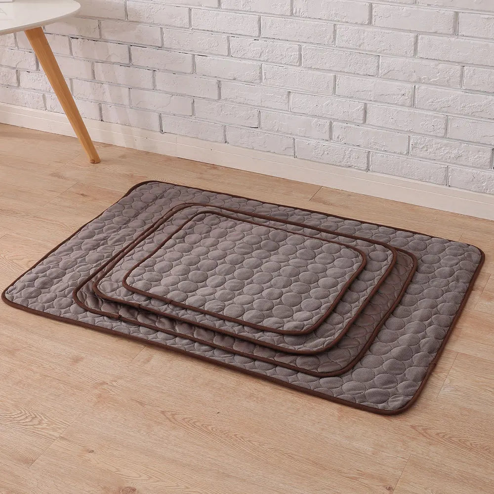 New Dog Mat Cooling Summer Pad Mat For Dogs Cat Blanket Sofa Breathable Pet Bed Summer Washable For Small Medium Large Dogs Car