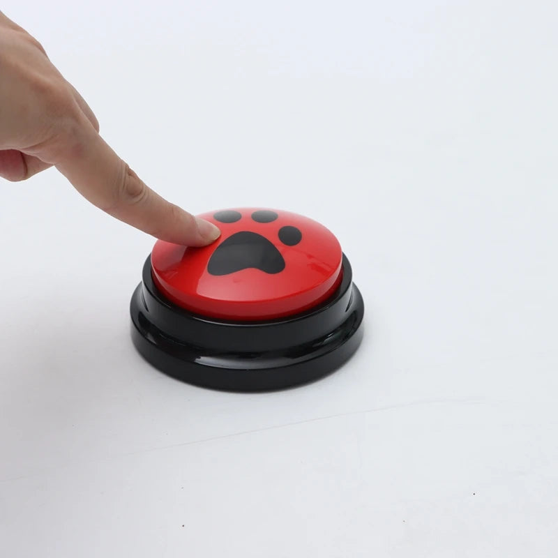 Pet Communication Button Dog Toys Recordable Pet Speaking Training Dog Talking Button Cute Claw Print Pattern Dog Accessories