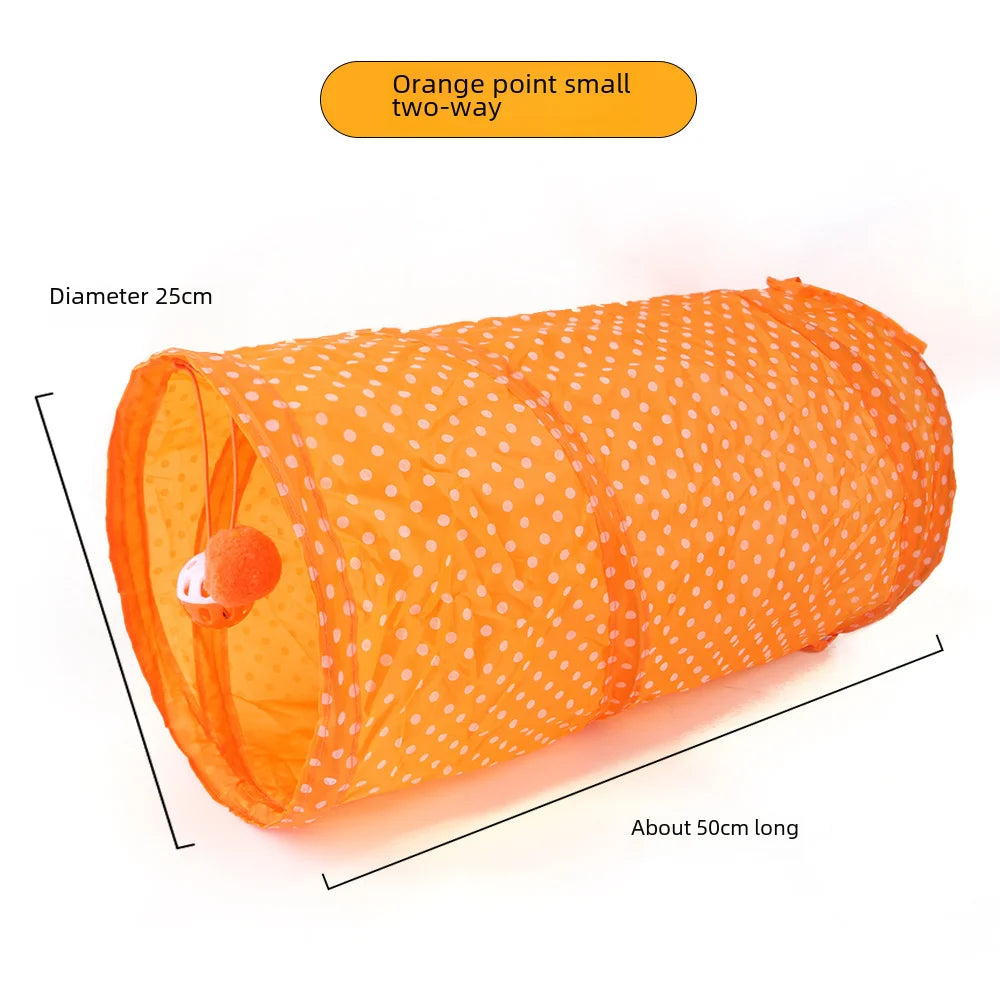 650g Rainbow Cat Toy Tunnel Playground Cats Scratching Running Interactive Teaser Toy Kittens Adult Cats