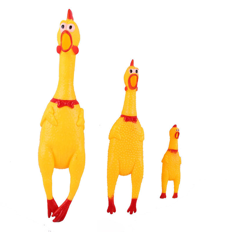 Screaming Chicken Squeeze Sound Toy Pets Dog Toys Product Shrilling Decompression Tool Squeak Vent chicken Chicken Interesting