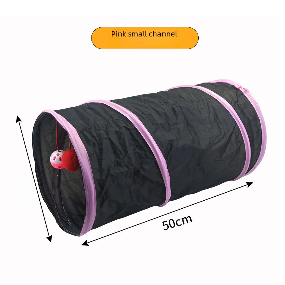650g Rainbow Cat Toy Tunnel Playground Cats Scratching Running Interactive Teaser Toy Kittens Adult Cats