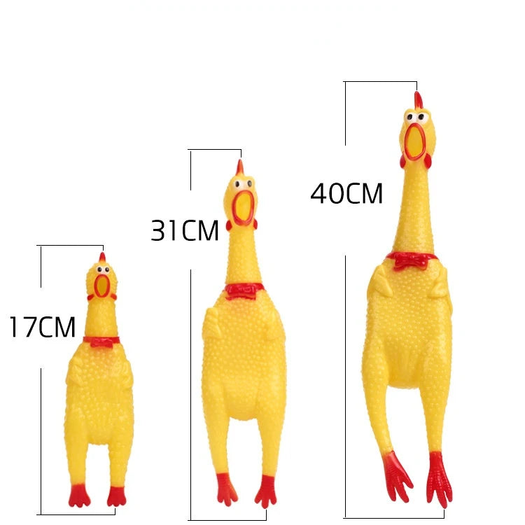 Screaming Chicken Squeeze Sound Toy Pets Dog Toys Product Shrilling Decompression Tool Squeak Vent chicken Chicken Interesting