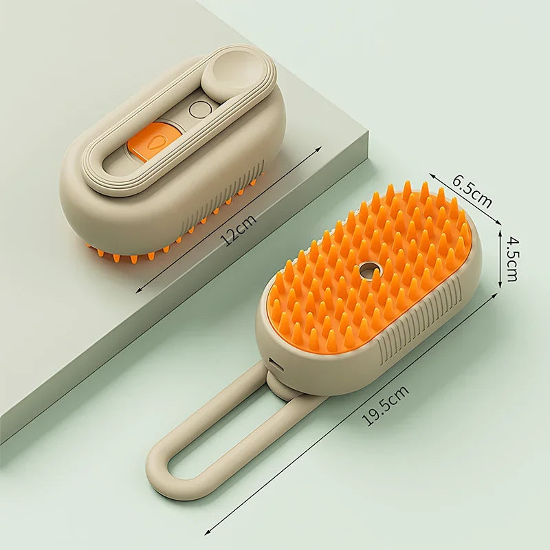Steam Brush Cat Brush Cats Vaporizer Pet Hair Brush Remover Pets Cleaning Steamy Spray Massage Comb 3in1 Grooming Supplies