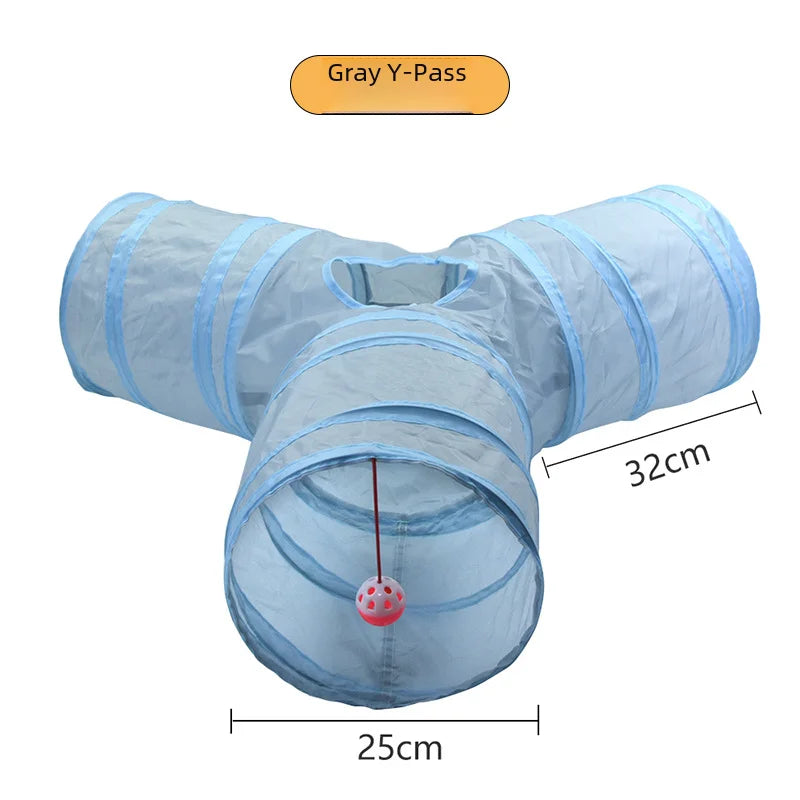 650g Rainbow Cat Toy Tunnel Playground Cats Scratching Running Interactive Teaser Toy Kittens Adult Cats