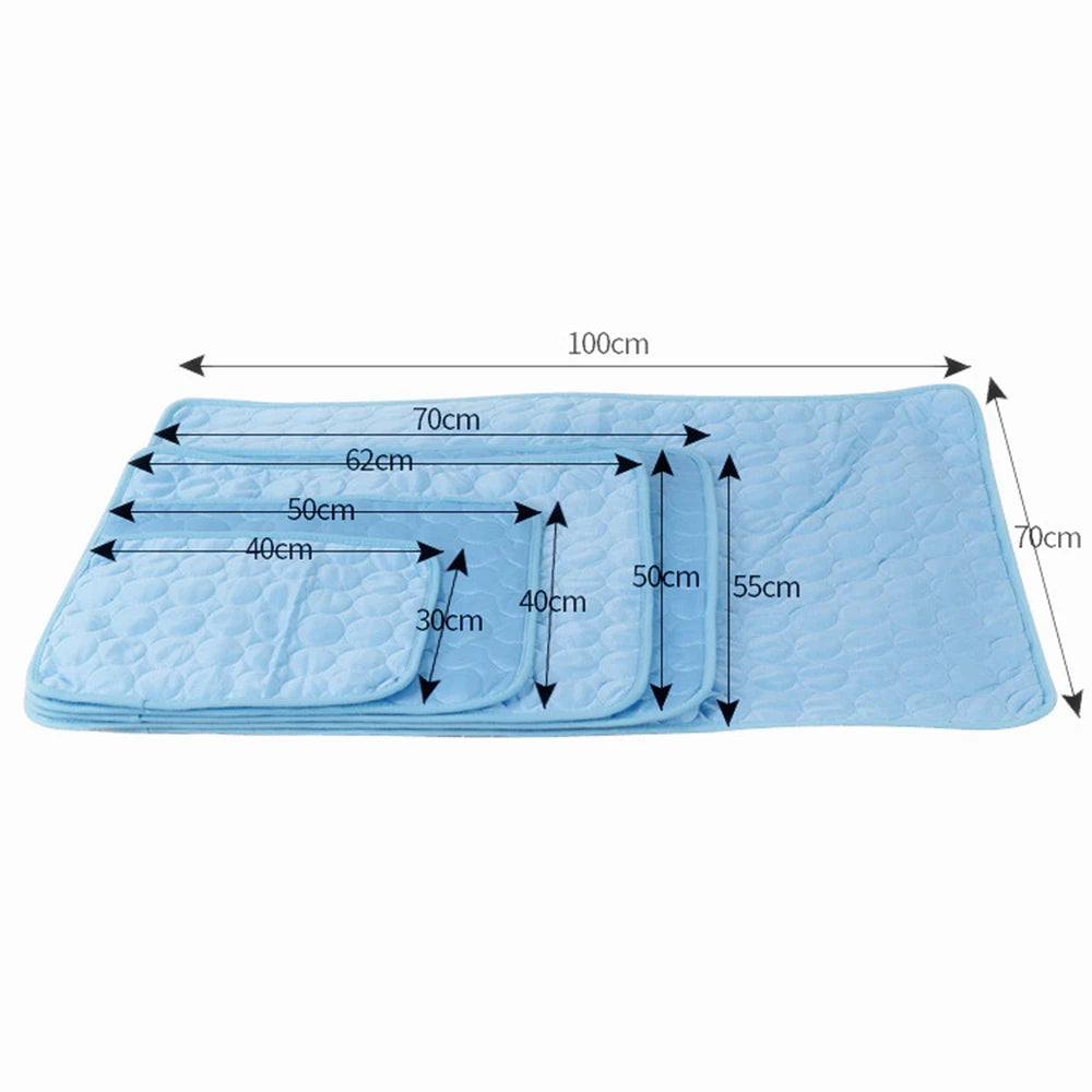 New Dog Mat Cooling Summer Pad Mat For Dogs Cat Blanket Sofa Breathable Pet Bed Summer Washable For Small Medium Large Dogs Car